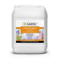 Грунтовка акриловая против плесени Лакра интерьерная глубокого проникновения 10кг