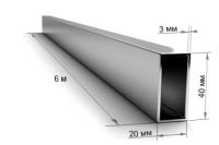 Труба пр 40х20х3 6м