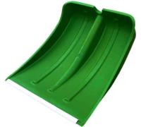 Лопата д_снега пластмассовая 500х375мм оцинк.планка б_черенка d-32, цветная ПРАЙМ